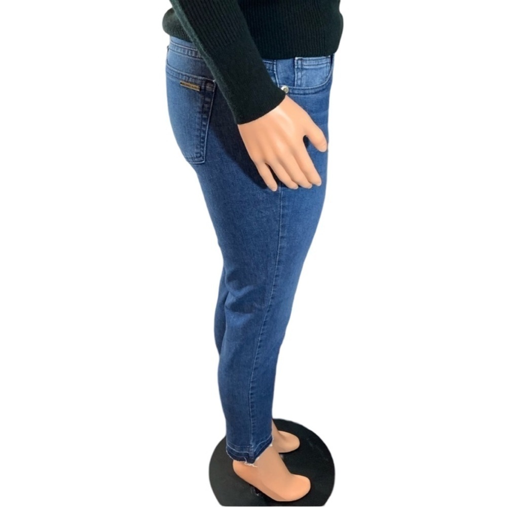 Michael Kors Blue Denim Logo Izzy SKINNY Jeans - Picture 3 of 12